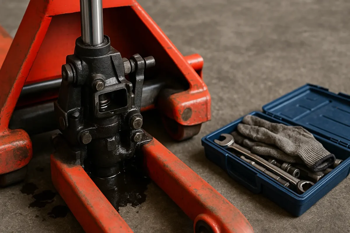 Paleciak nie podnosi / nie opuszcza / krwawi olej – drzewka diagnostyczne + części i orientacyjne czasy napraw 1 najczęstrze usterki w paleciakach