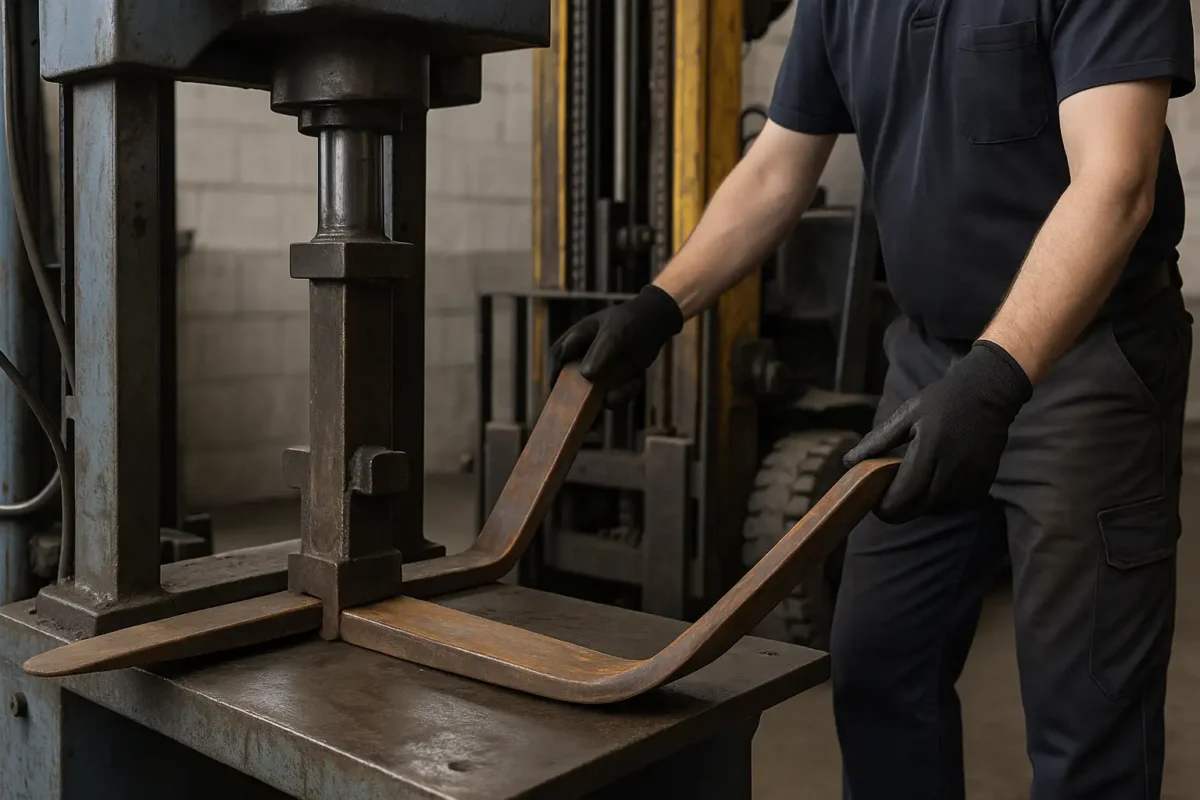 prostowanie wideł wózków widłowych