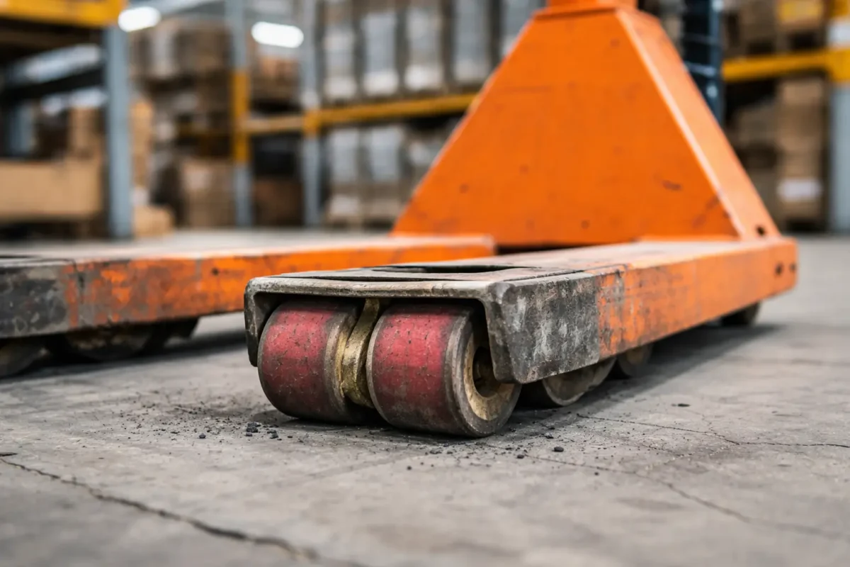 Spłaszczenia rolek pod widłami – poznaj 5 przyczyn